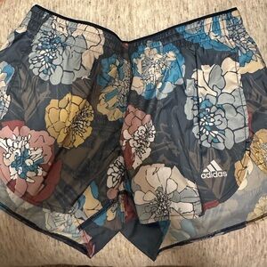NWOT Adidas Floral Running Shorts